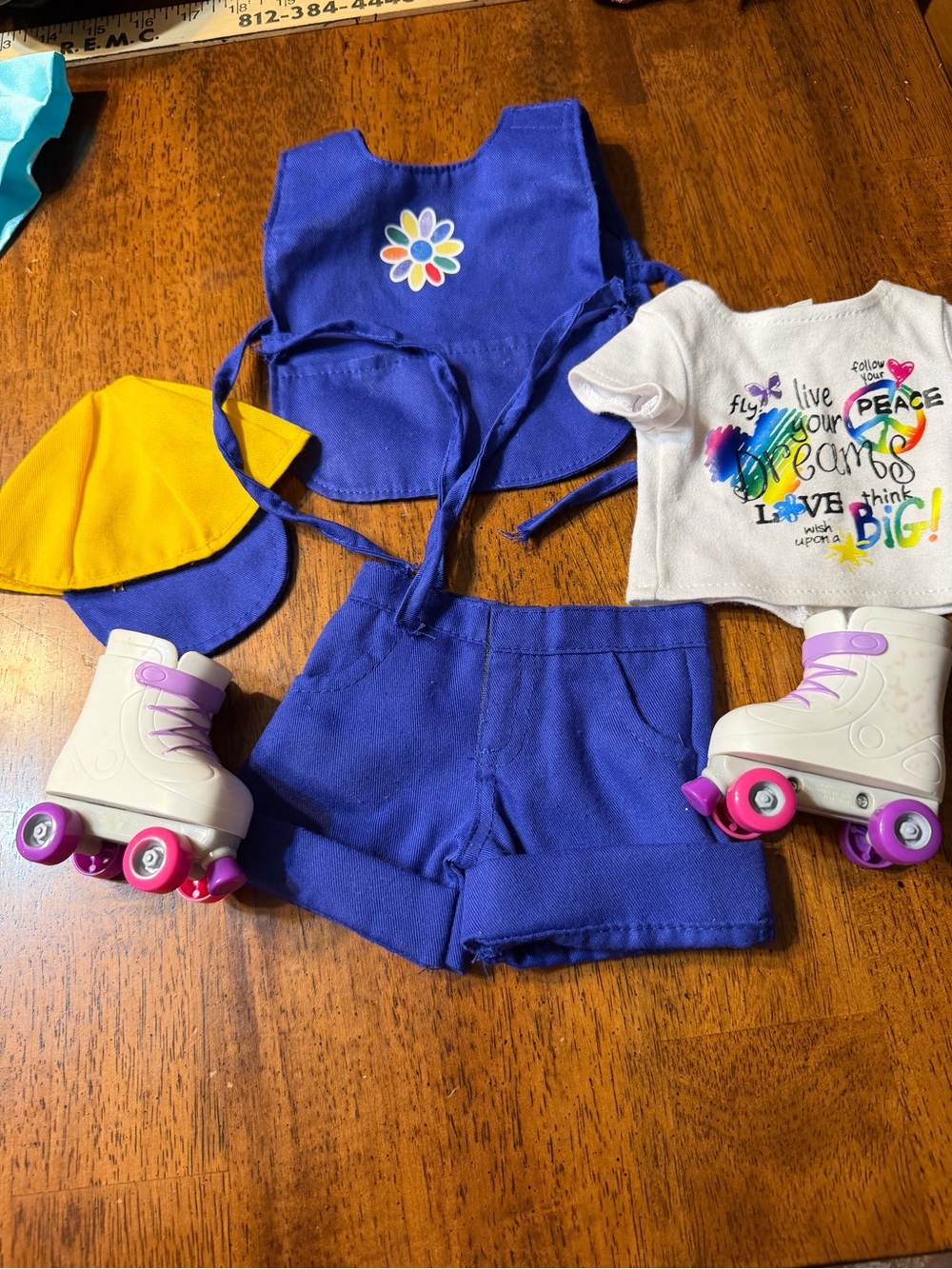 Doll clothes / Roller Skate Outfit for 18 inch dolls, my generation, my life, AG